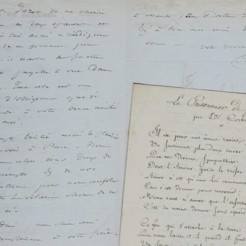 Édouard Corbière réclame des gravures de chasse aux lions et de chasse aux tigres