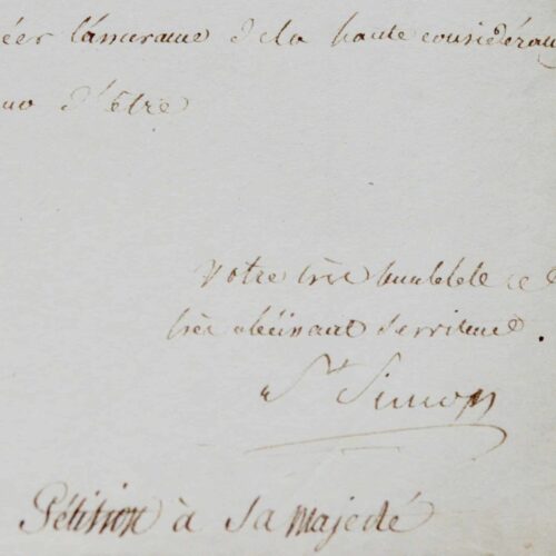 Émouvant cri de détresse du comte de Saint-Simon à Cuvier et à Napoléon : "Je meurs de faim"