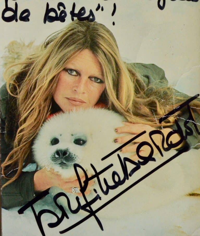 Les remerciements de Brigitte Bardot pour l&rsquo;envoi du recueil de Colette, Dialogues de bêtes