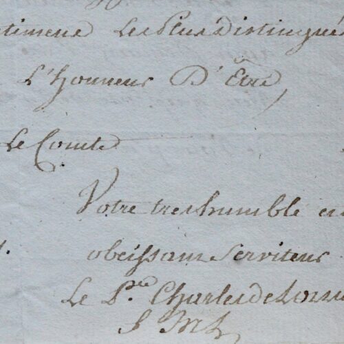 Le prince de Lambesc, Charles-Eugène de Lorraine, refuse une recrue dans le Royal-Allemand