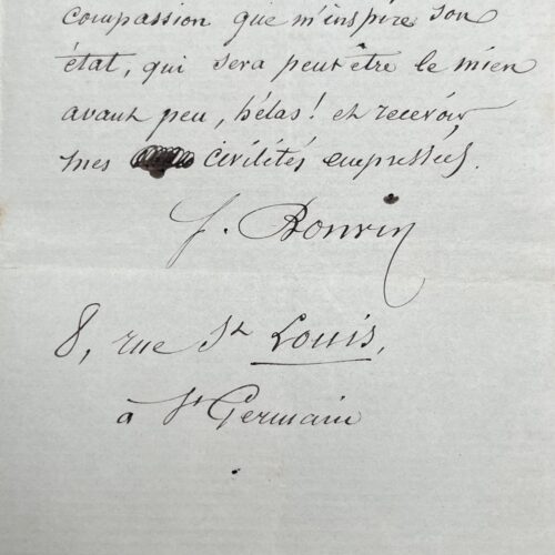 François Bonvin offre son tableau 'Une Religieuse' pour aider Auguste Anastasi, peintre de l'École de Barbizon