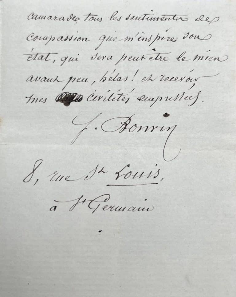 François Bonvin offre son tableau &lsquo;Une Religieuse&rsquo; pour aider Auguste Anastasi, peintre de l&rsquo;École de Barbizon