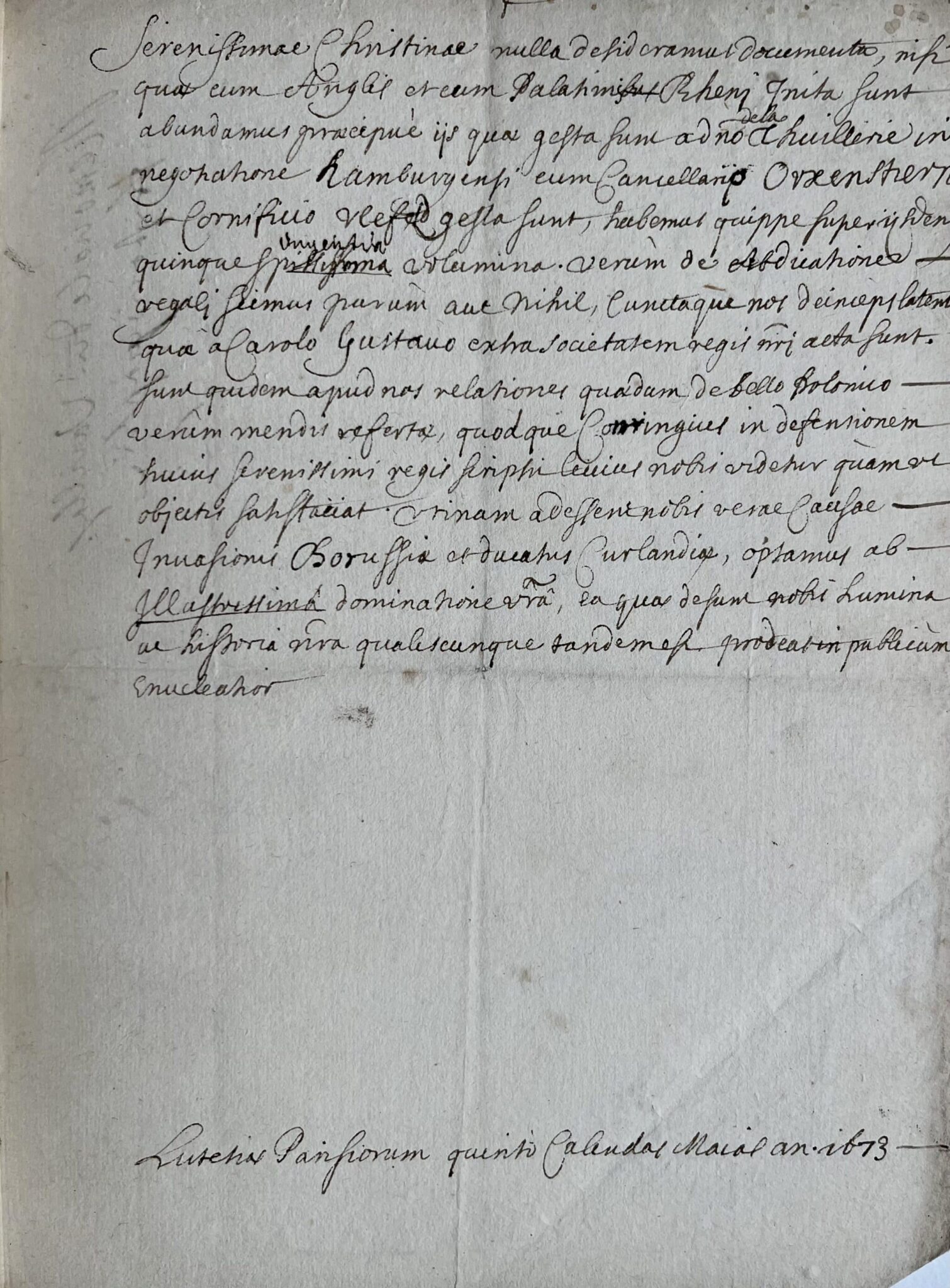 Rares notes bibliographiques autographes d'Antoine Varillas, historiographe de Gaston d'Orléans – vue 3 Rares notes bibliographiques autographes d'Antoine Varillas, historiographe de Gaston d'Orléans – vue 3