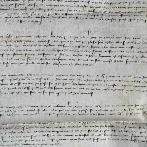 Charte médiévale relative au guet du château de Lesignen
