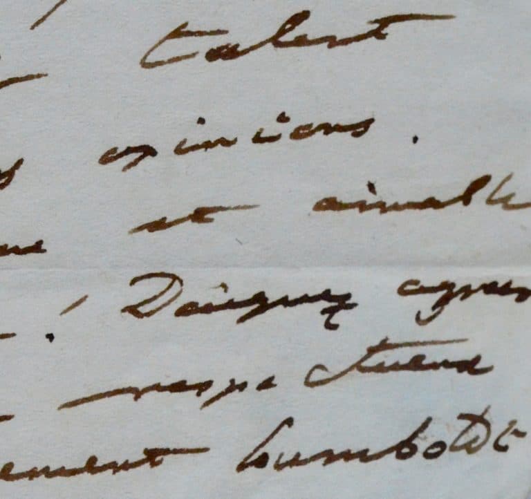 Alexander von Humboldt dit son admiration pour Lamennais sans toutefois partager ses opinions