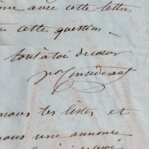 Lettre de Victor Considérant à Alexandre Bixio
