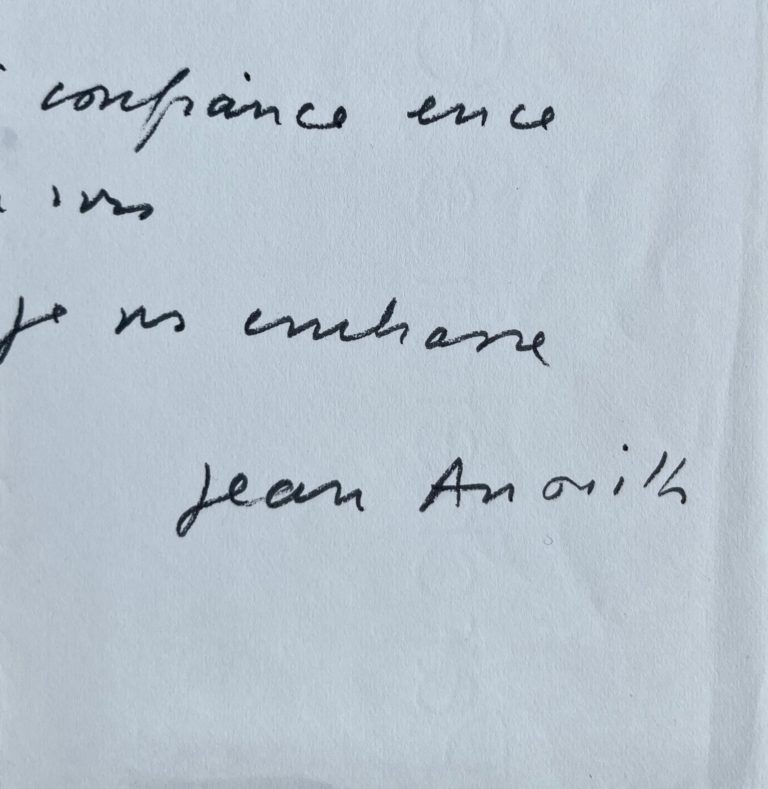 Jean Anouilh ne souhaite pas assister à la générale de sa pièce « Le Directeur de l&rsquo;Opéra »