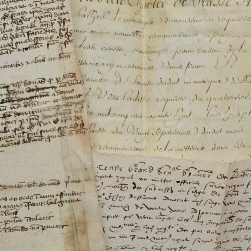 Ensemble de trois documents concernant les Alpes-de-Haute-Provence, XIVe et XVIIe siècle