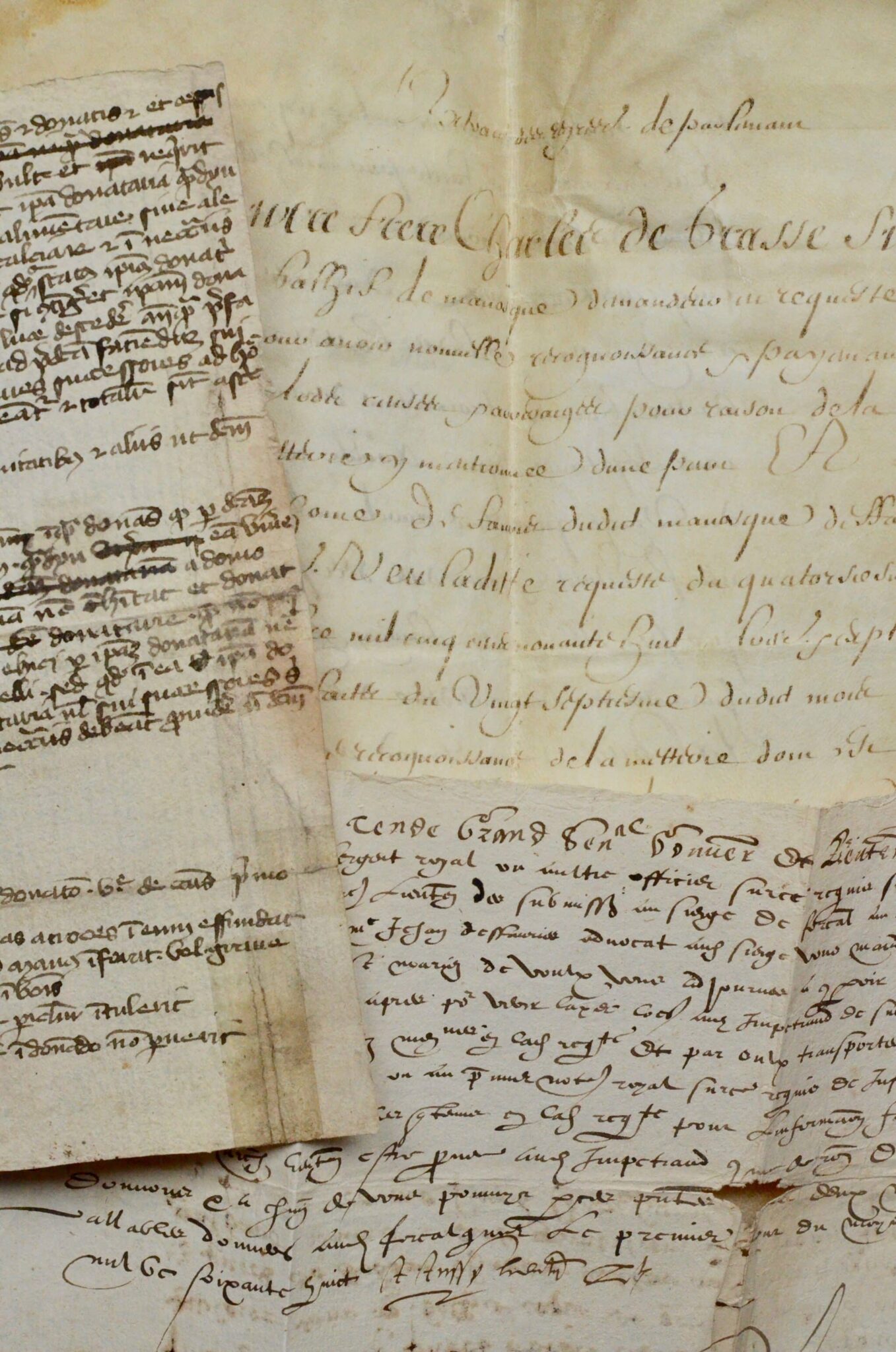 Ensemble de trois documents concernant les Alpes-de-Haute-Provence, XIVe et XVIIe siècle Ensemble de trois documents concernant les Alpes-de-Haute-Provence, XIVe et XVIIe siècle