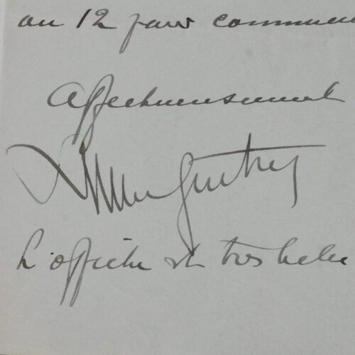 Lettre de Lucien Guitry à Henri Lavedan : "nous avons fixé notre ligne de marche"