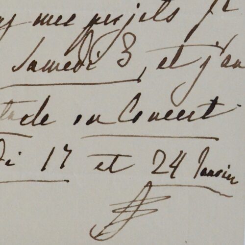 Charmant billet de la reine Marie-Amélie