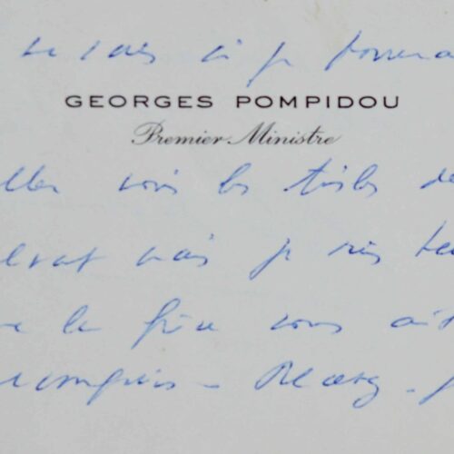 Georges Pompidou, premier ministre, tentera de se rendre à l'exposition des toiles de Salvat