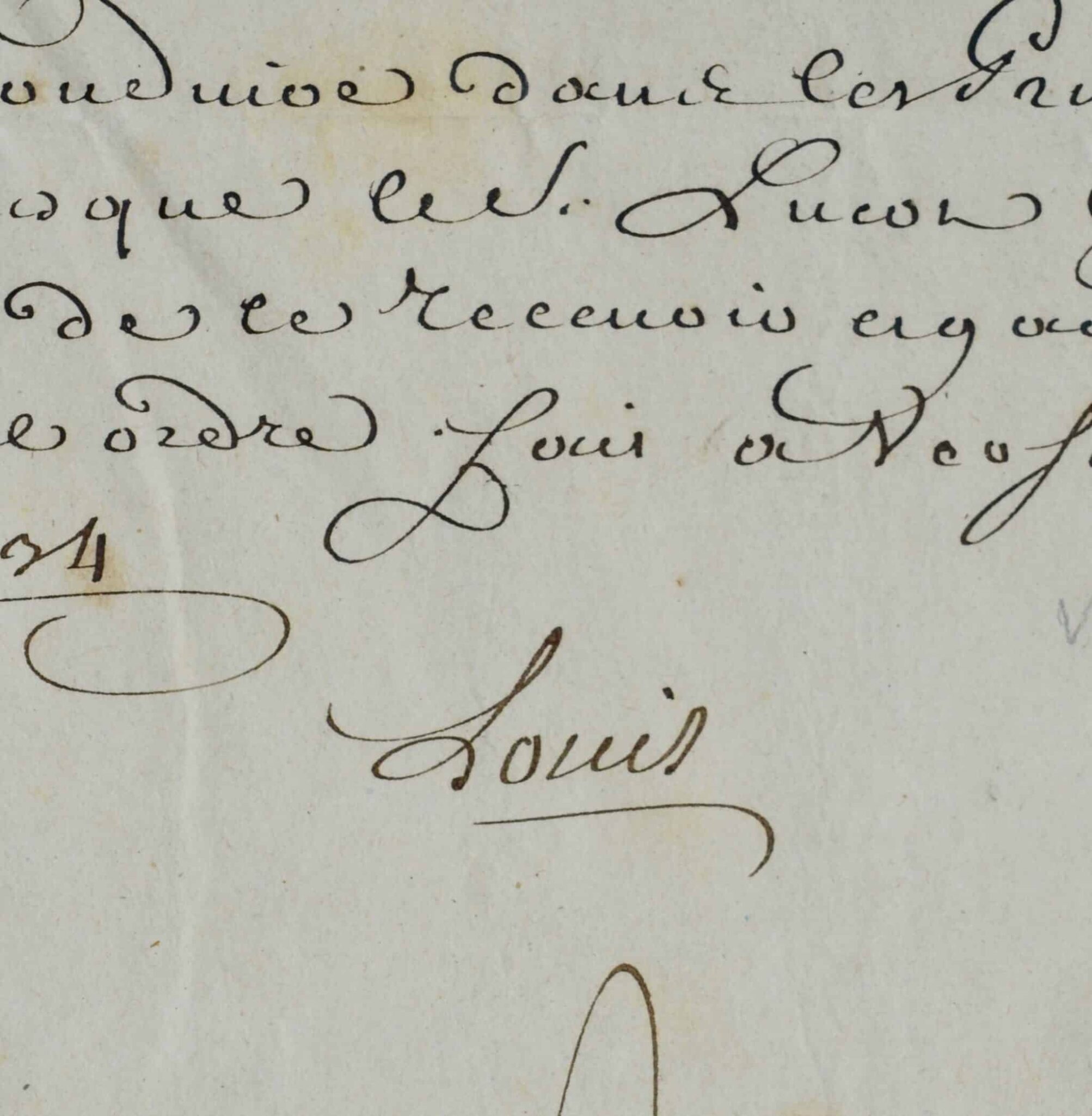 Lettre de cachet de Louis XV pour emprisonner le sieur Luçon à la prison du Fort-l’Evesque Lettre de cachet de Louis XV pour emprisonner le sieur Luçon à la prison du Fort-l'Evesque