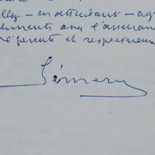 Intéressante correspondance de quatre lettres du sénateur martiniquais Henry Lémery sur l'Europe et le développement de l'Afrique Noire