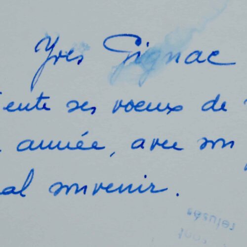 L'ancien membre de l'OAS, Yves Gignac, envoie ses voeux à Michel de Saint-Pierre depuis la prison de la Santé