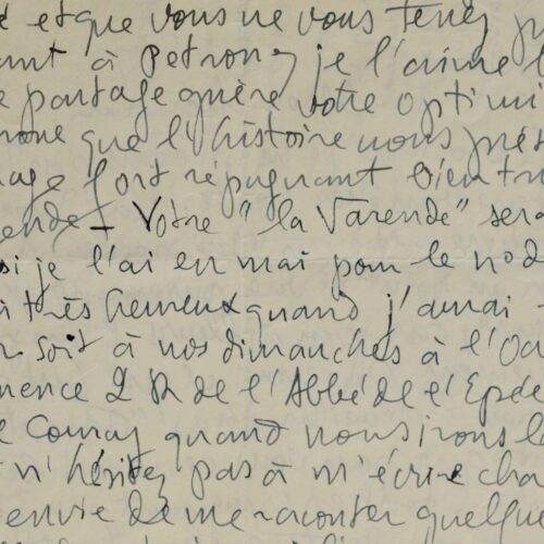 Belle et spirituelle lettre de Jean Daujat à Michel de Saint-Pierre