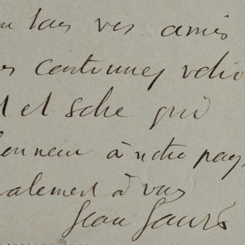 Jean Jaurès rend hommage à l'oeuvre de Paul Hervieu "qui fait tant d'honneur à notre pays"
