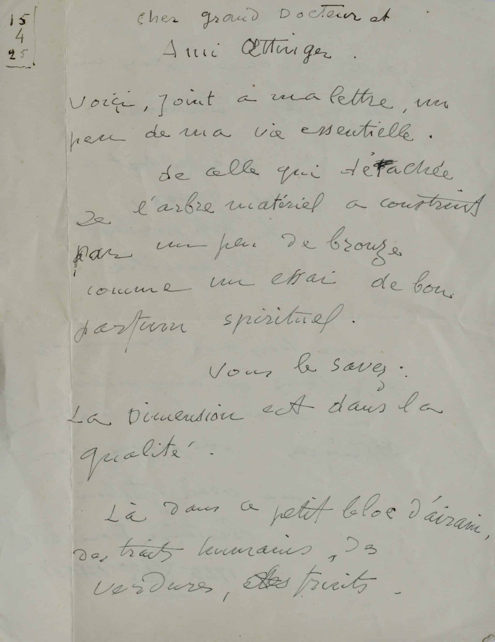 Antoine Bourdelle offre un bronze à son ami le médecin William Oettinger – vue 3 Antoine Bourdelle offre un bronze à son ami le médecin William Oettinger – vue 3