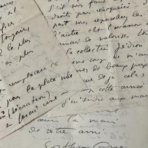 Longue lettre d'Othon Friesz sur le prix de ses oeuvres et la collection de Léon Pédron