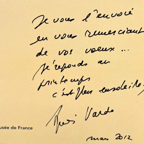 Agnès Varda commente l'affiche de l'exposition à Sète au musée Paul Valéry