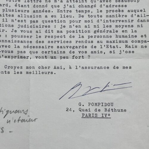 Georges Pompidou refuse d'intervenir dans "les actions judiciaires" des meneurs du putsch d'Alger