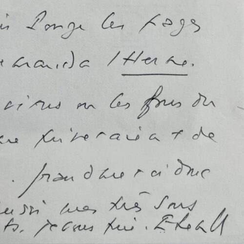 René Étiemble prépare un texte sur Francis Ponge pour l'Herne