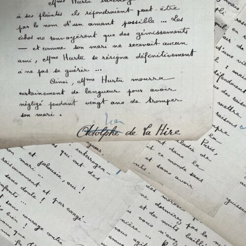 Manuscrit de Jean de La Hire intitulé "Des Femmes. Vertueuse épouse"