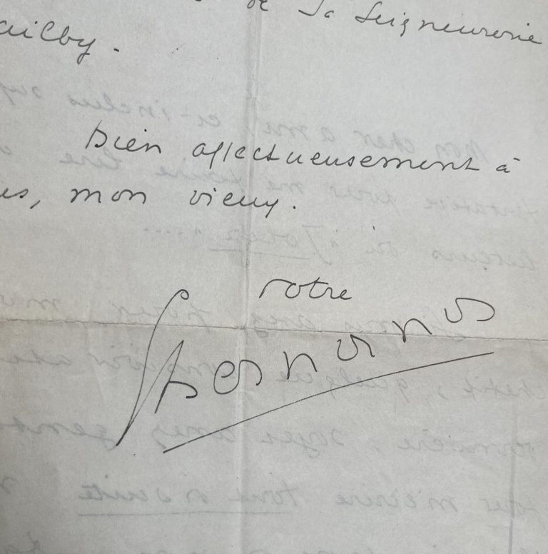 Lettre de Georges Bernanos à Léon Bailby écrite de Majorque
