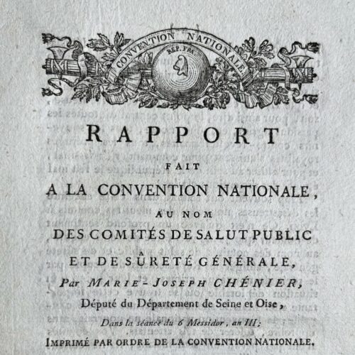 Marie-Joseph Chénier dénonce la compagnie de Jésus de Lyon comme "une association de scélérats"