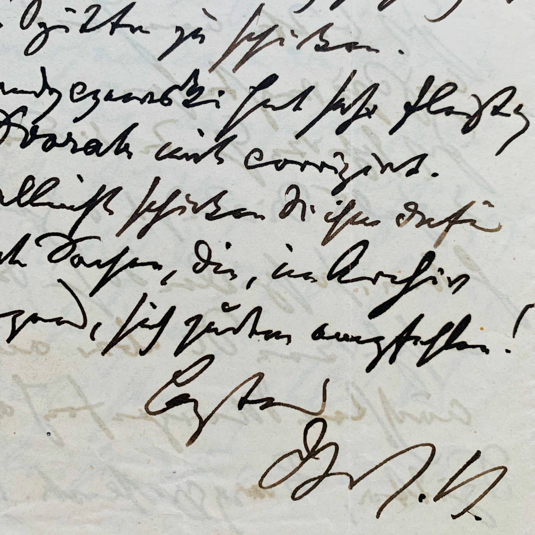 Belle lettre de Johannes Brahms sur les funérailles de Hans von Bülow et ses derniers Lieder