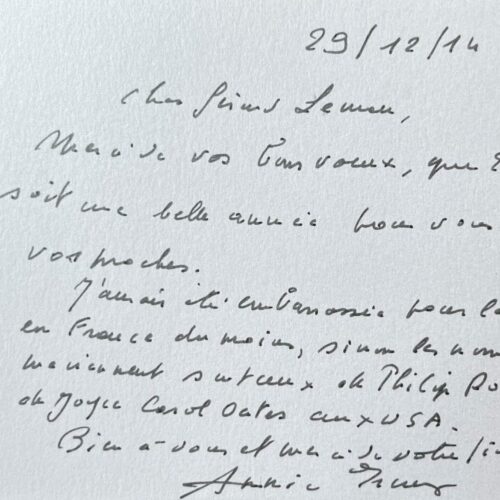 Annie Ernaux pressent Philip Roth ou Joyce Carol Oates pour le Prix Nobel 2015 – vue 2