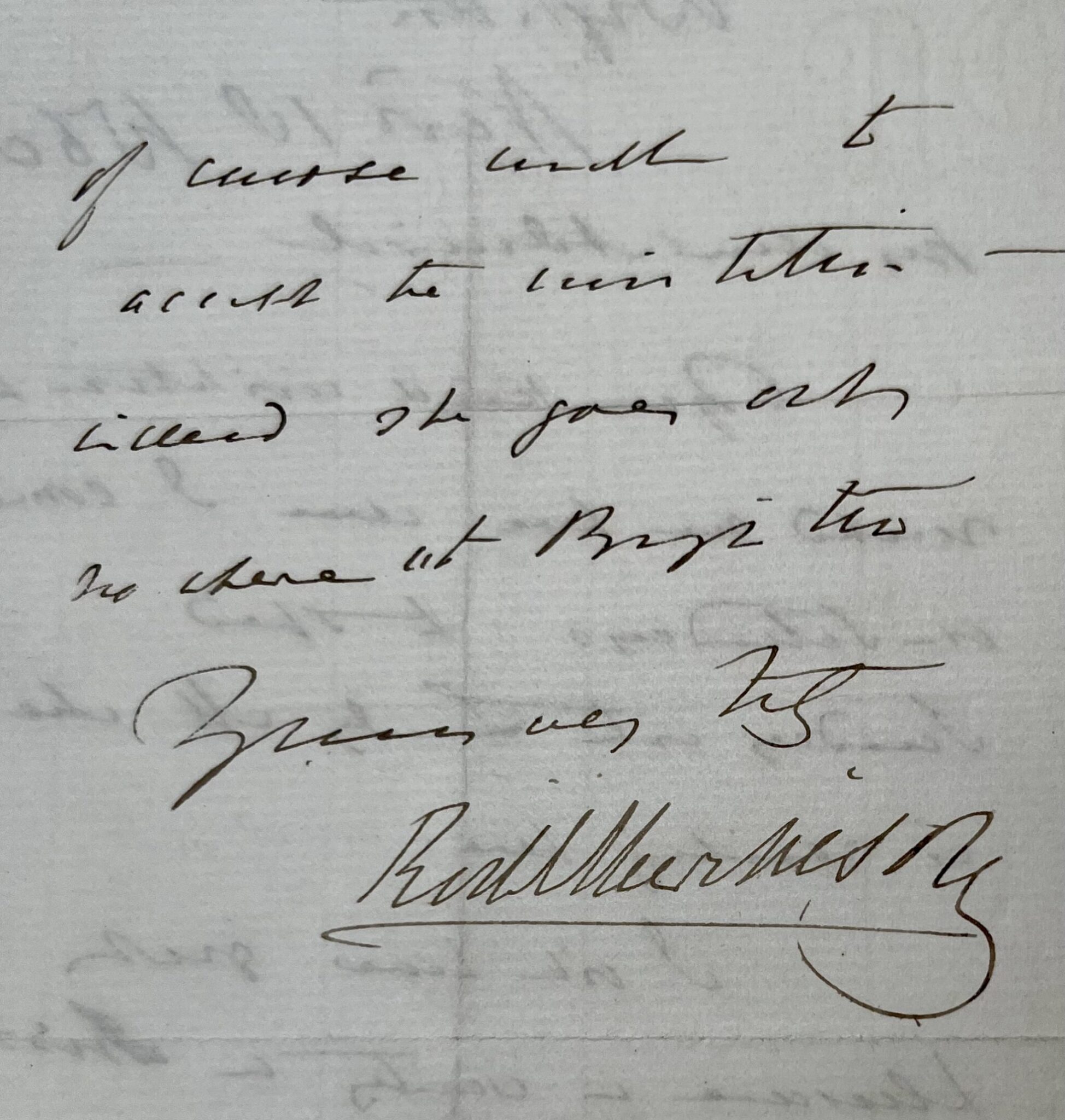 Lettre du géologue écossais Roderick Murchinson