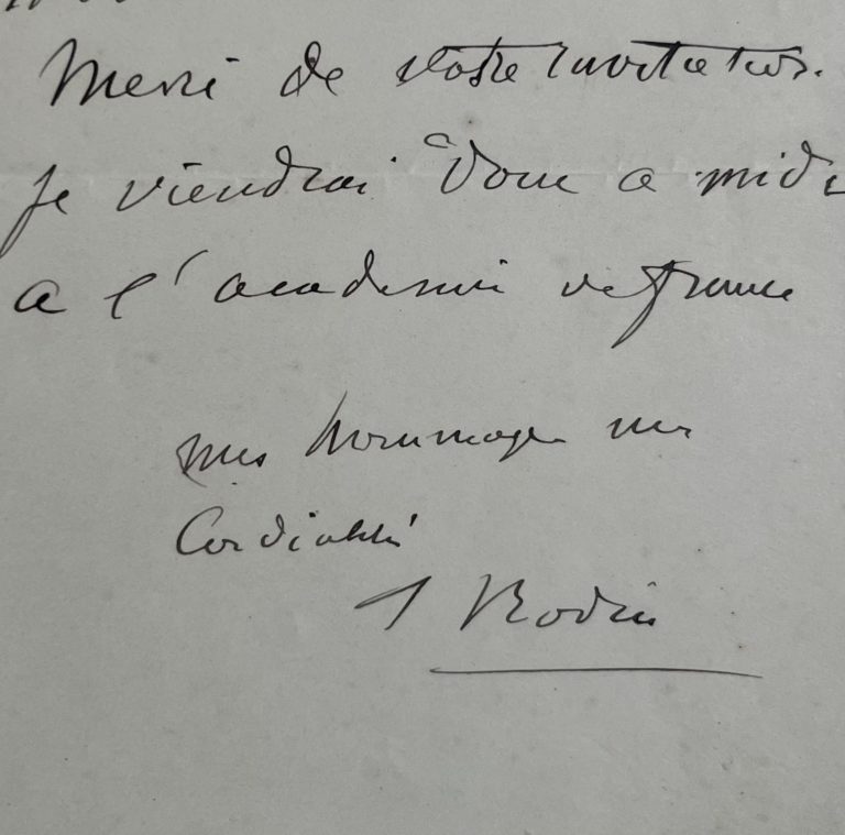 Auguste Rodin se rend à la Villa Médicis