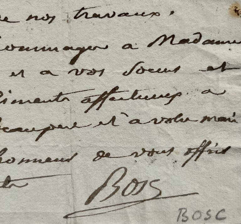 Le naturaliste Bosc d&rsquo;Antic réserve des arbres et des graines pour Mme Girod de l&rsquo;Ain
