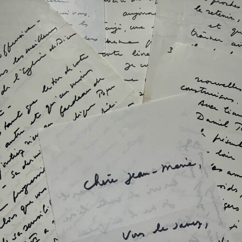 Corrispondenza di 5 lettere di Fratel Ruggero, fondatore della comunità di Taizé, sulla situazione della Chiesa