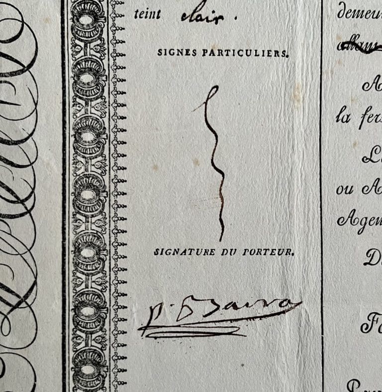 Permis de port d&rsquo;armes de chasse délivré à Paul Barras