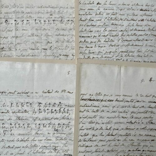 Très longue lettre codée de l'abbé de Bossuet à son oncle l'évêque de Meaux, écrite de Rome, durant l'affaire du quiétisme