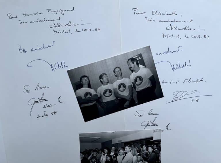 Quelques mots des astronautes Claude Nicollier, Jean-Louis Chrétien, Patrick Baudry et James Irwin