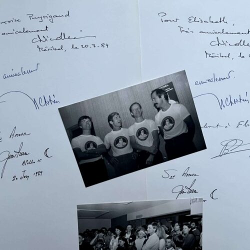 Quelques mots des astronautes Claude Nicollier, Jean-Louis Chrétien, Patrick Baudry et James Irwin