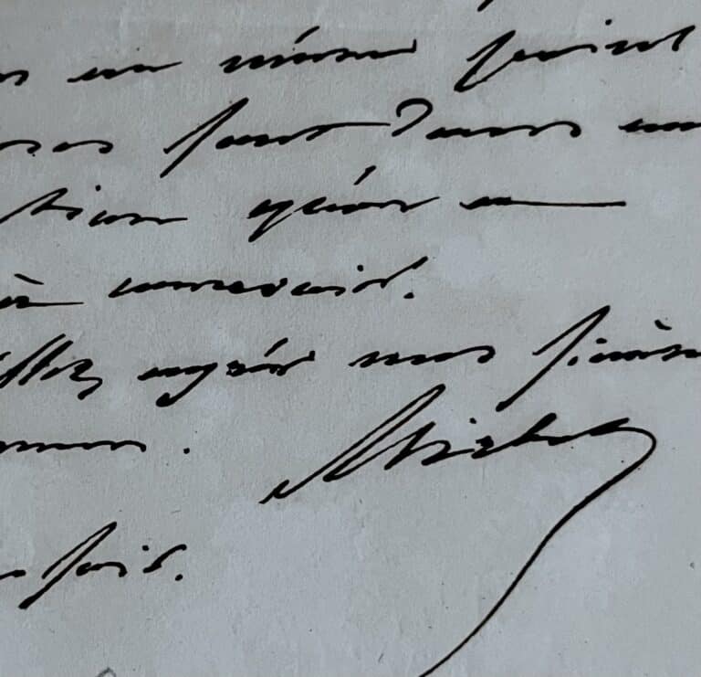 Lettre du botaniste Charles-François Brisseau de Mirbel