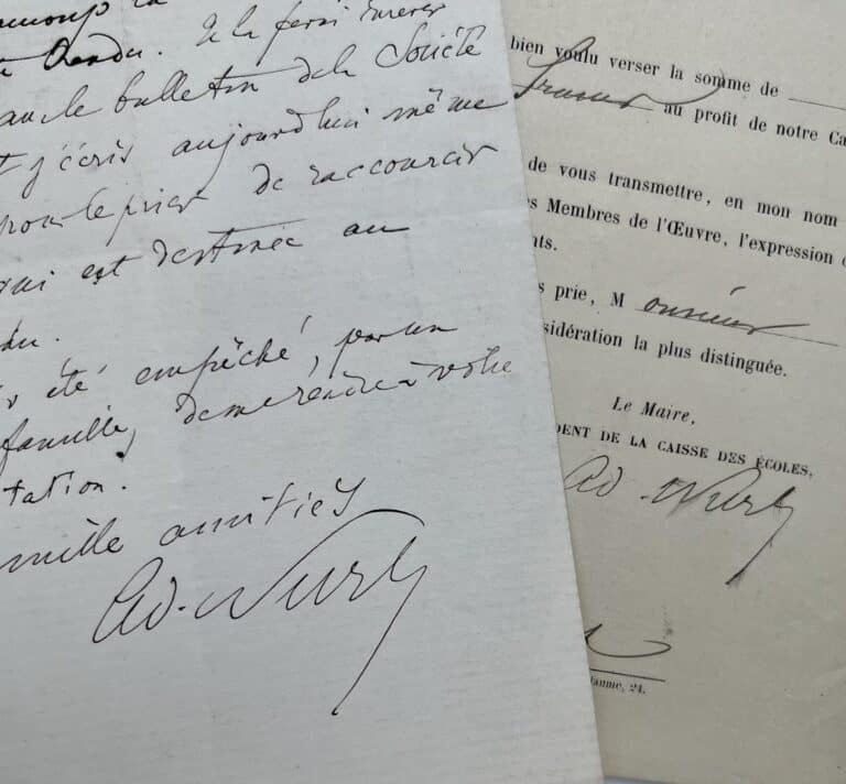 Adolphe Wurtz s&rsquo;engage à publier une note du chimiste suisse Christoph Goppelsroeder
