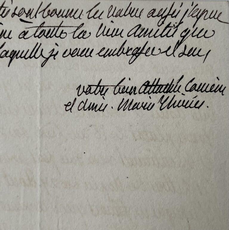 Lettre de Madame Royale à Marie-Amélie