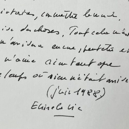 Ein bewegendes Manuskript von Annie Ernaux, ein Auszug aus ihrem Buch „Writing Life“