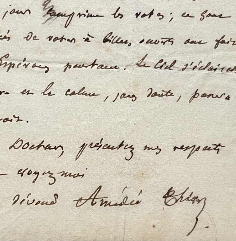 Amédée Thierry travaille à un ouvrage sur le cardinal de Granvelle et aux archives monumentales conservées à Besançon