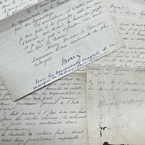 De markies de Morès verdedigt met verve de afgezette gouverneur van Indochina, Etienne Richaud