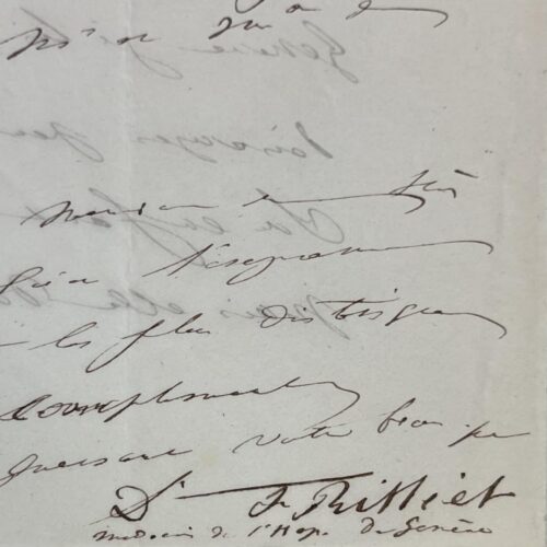 Le pédiatre genevois Frédéric Rilliet examine une jeune aristocrate, en 1847