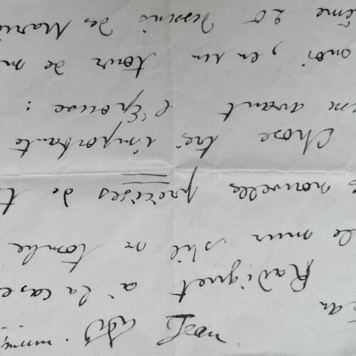 Intéressante lettre de Jean Cocteau à Jean Hugo, sur Les Mariés de la Tour Eiffel, ballet du Groupe des Six
