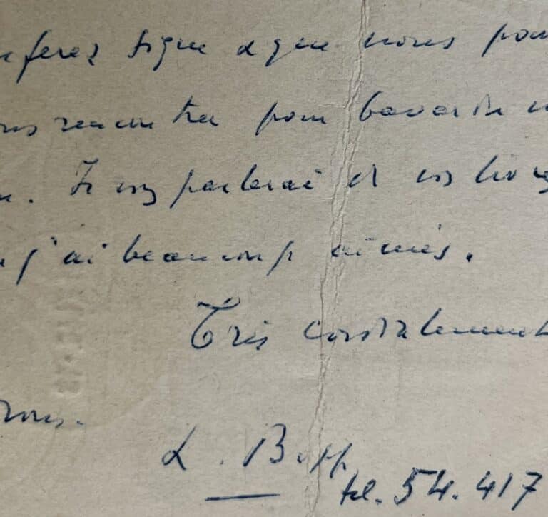 Le philosophe suisse Léon Bopp souhaite rencontrer Marc Soriano