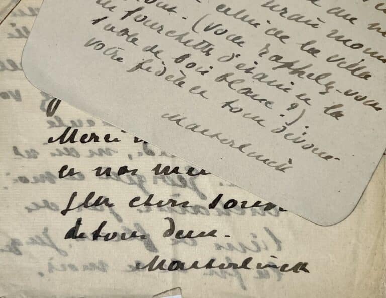 Maurice Maeterlinck loue la splendeur de Grasse où il vient d&rsquo;acheter un mas provençal