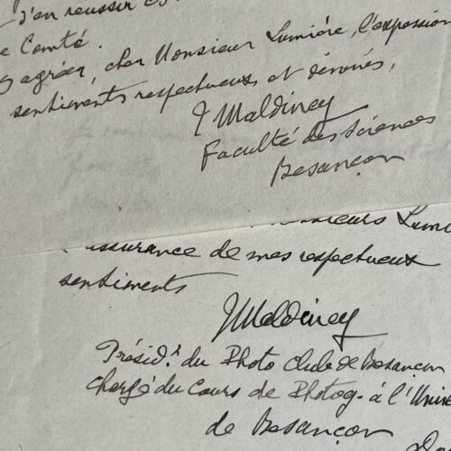 Der Physiker Jules Maldiney arbeitet daran, dass in Besançon eine Straße nach den Brüdern Lumière benannt wird